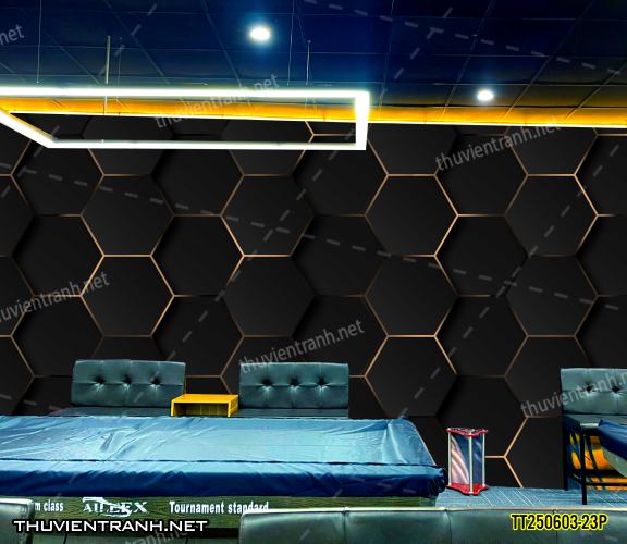 Tranh dán tường 3D trừu tượng- -TT250603-23P - Tranh tường chất lượng cao